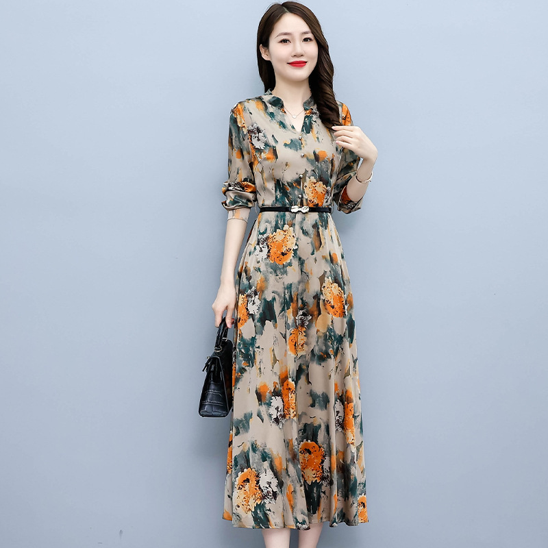 Printed Dress Slim Fit Fashion Women - Image 3