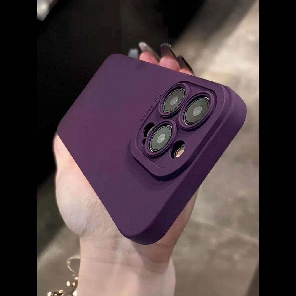 Dark Purple Phone Case Liquid Silicone - Image 6