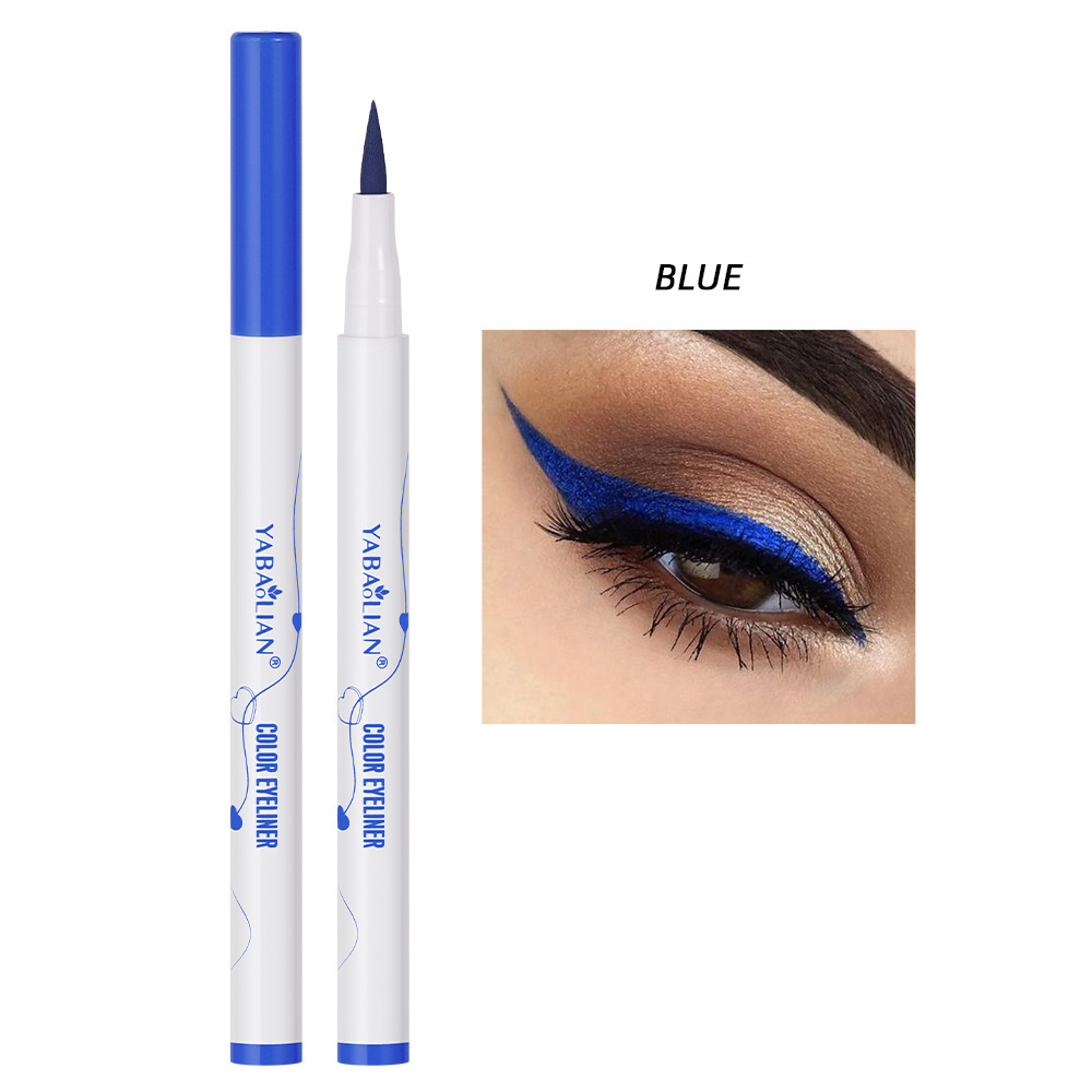 Color Eyeliner Not Easy To Smudge Waterproof Thin Heel - Image 9