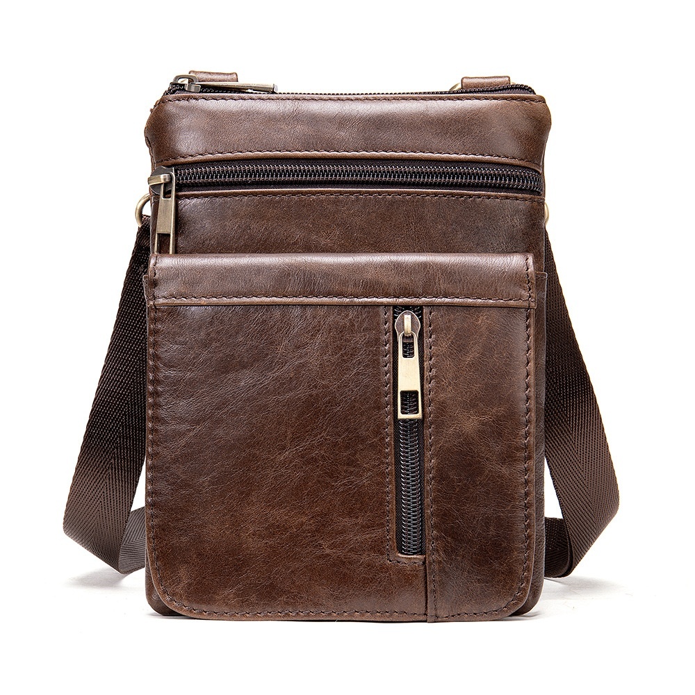 Men's Shoulder Bag Men's Real-leather Bag Casual Pouch - Image 7